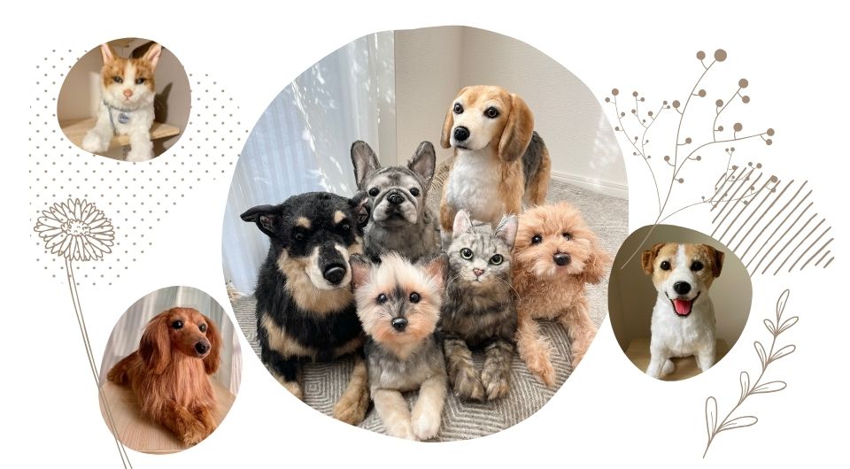 ペットのオーダーメイドぬいぐるみ FLUFFY 犬 猫 小動物